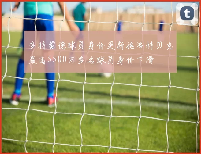 多特蒙德球员身价更新施洛特贝克最高5500万多名球员身价下滑
